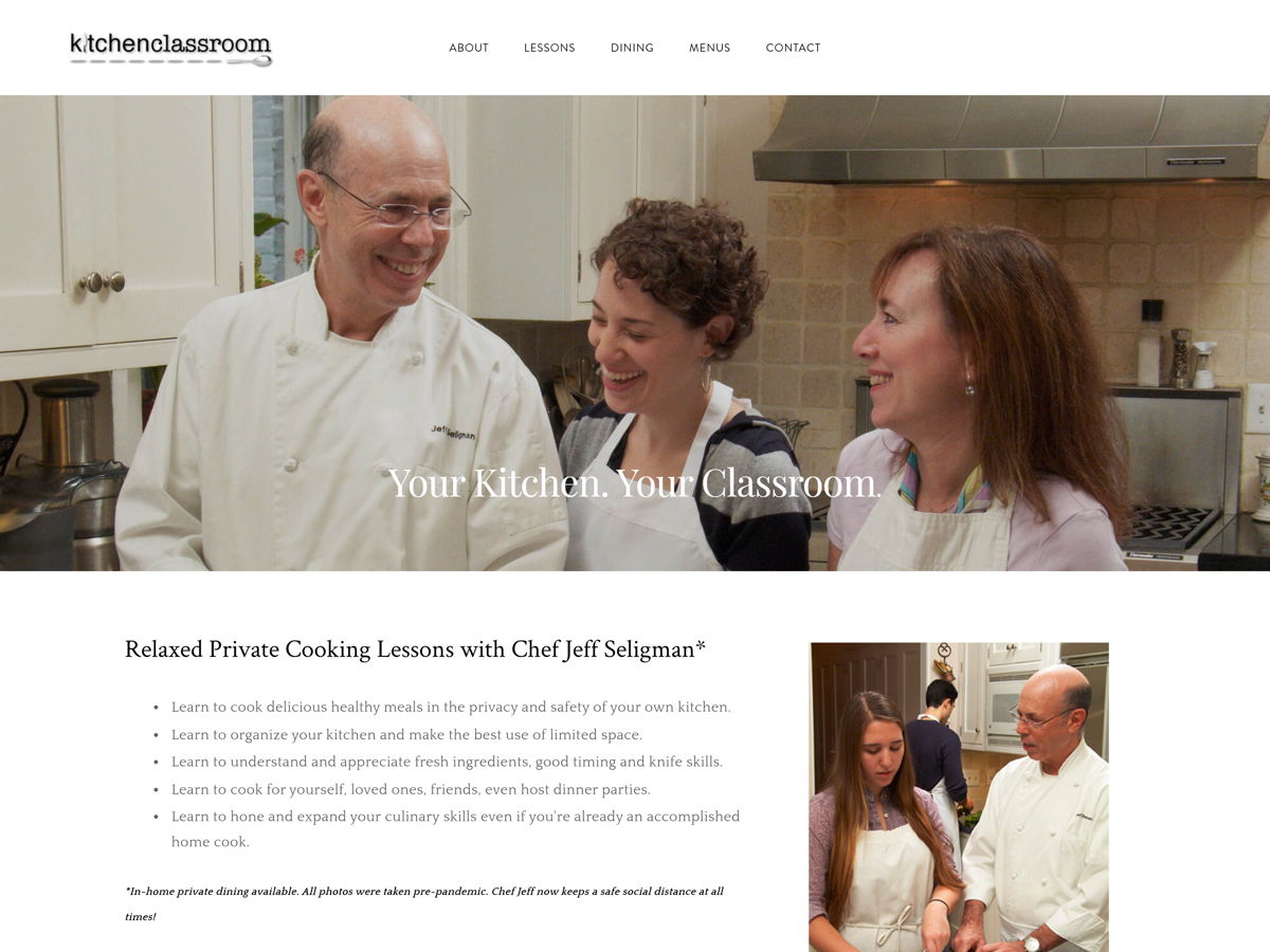 Screenshot of Kitchenclassroom, from the teacher & educator websites collection.