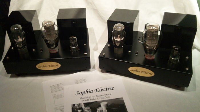 Sophia Electric 91-01 300B SET Monoblock Amplifiers