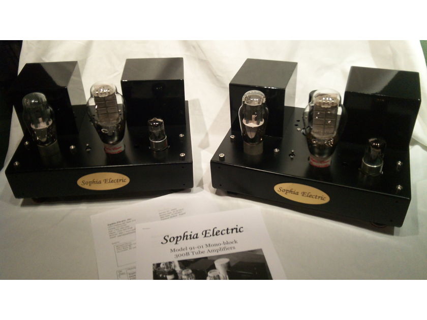 Sophia Electric 91-01 300B SET Monoblock Amplifiers