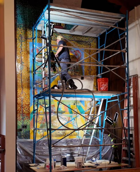 Protecting Fresco Mural with MuralShield Matte
