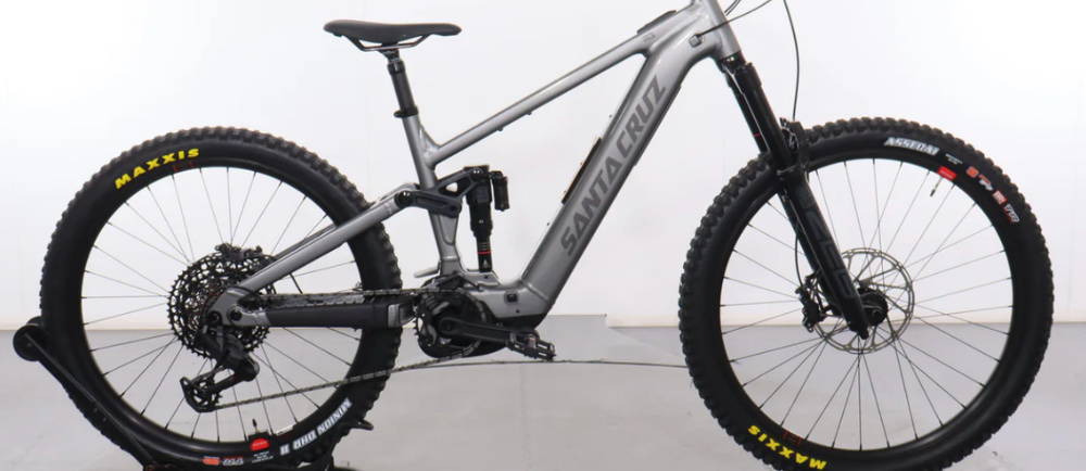 a Santa Cruz Vala (AL) full suspension electric mountain bike