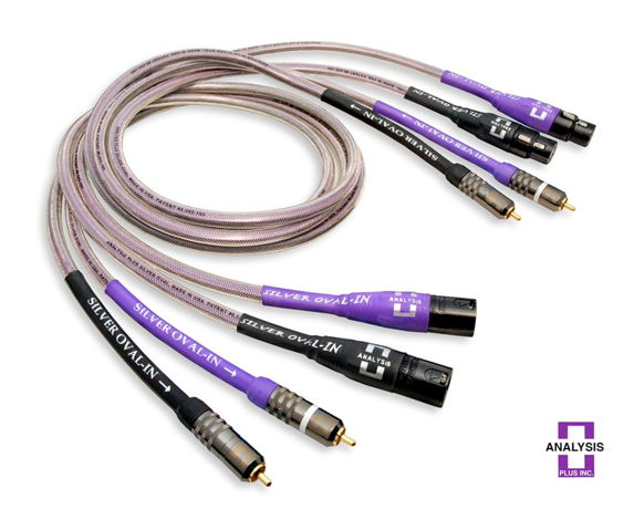 Analysis Plus  1M Silver Oval-In Interconnect Cable  XL...