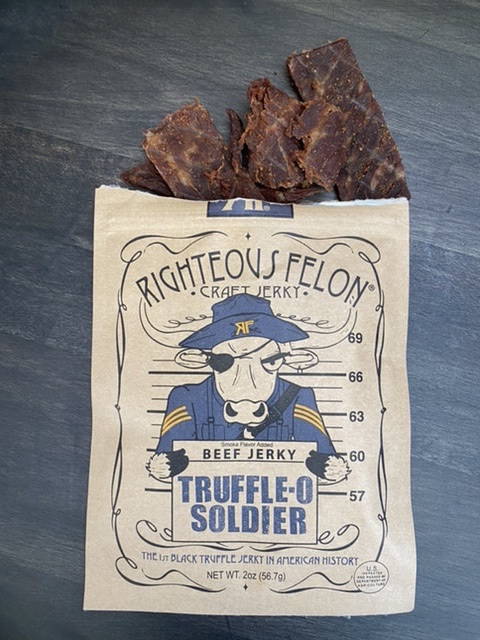 Righteous Felon Truffle-O Solider JerkyGent Beef Jerky 