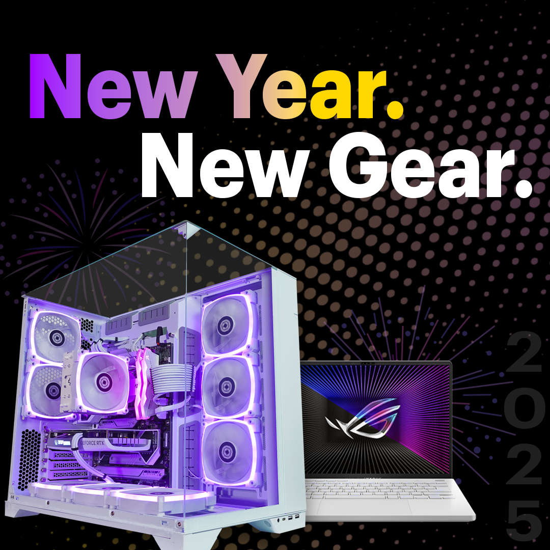 Promotional banner for an early Black Friday sale featuring ASUS, MSI, Lian Li, and Hyte gaming computers and accessories. The sale starts November 1st.