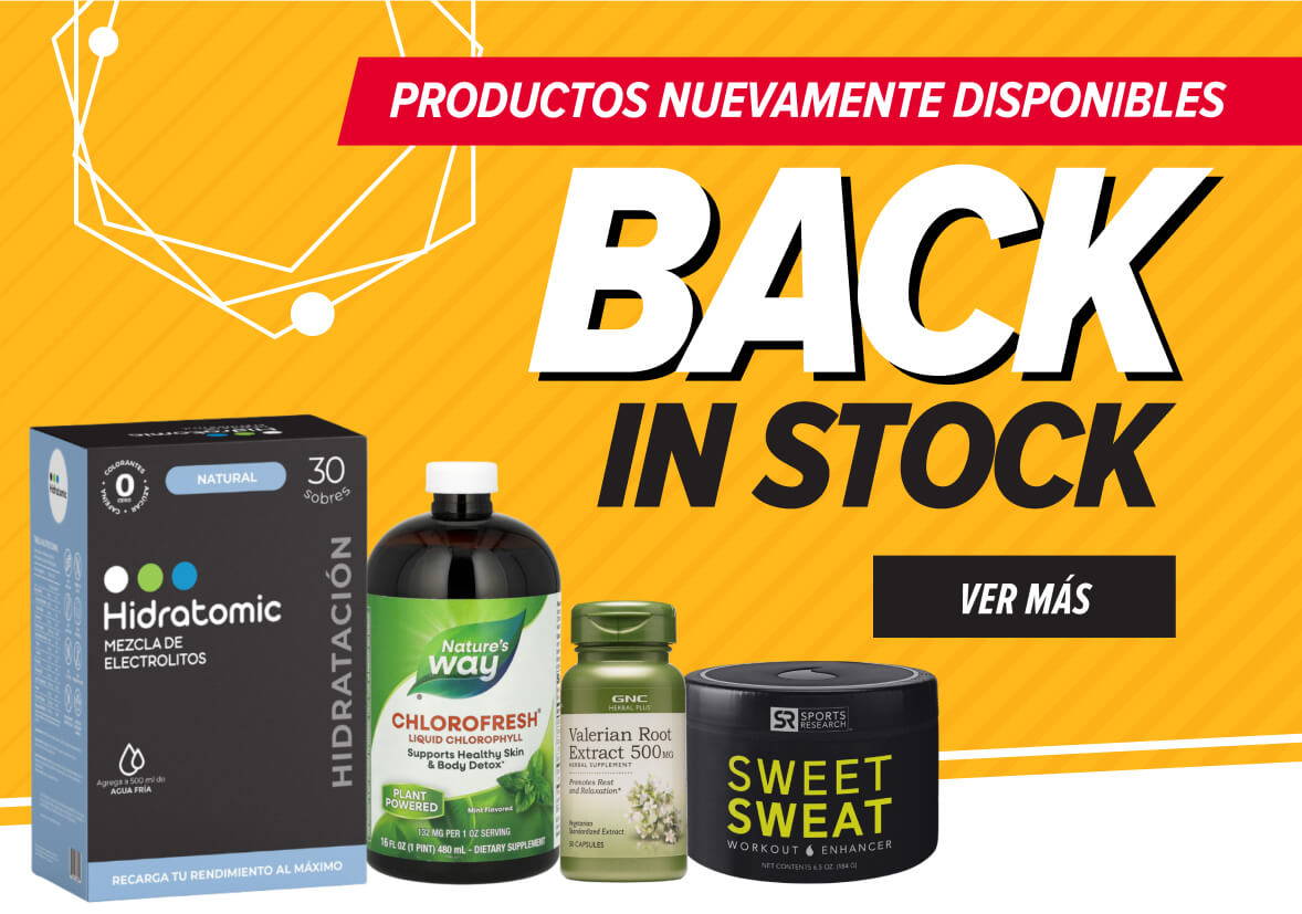 Productos de nuevo en stock
