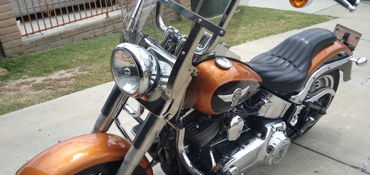 2015 HARLEY-DAVIDSON FLSTF103 FAT BOY (TWO TONE) motorcycle for rent near Spring Valley, CA