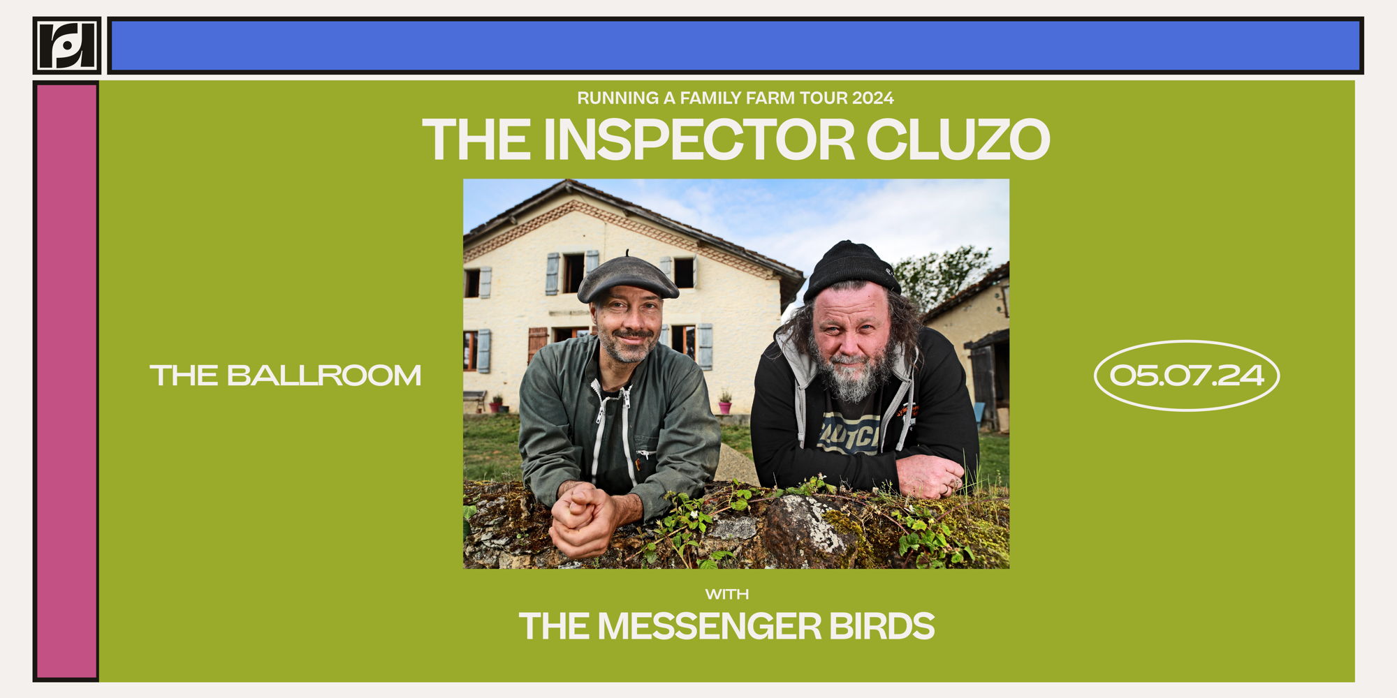 Resound Presents: The Inspector Cluzo w/ The Messenger Birds at The Ballroom promotional image