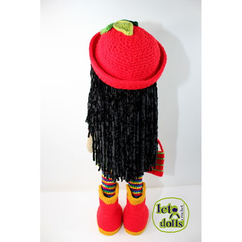 Emma Large Crochet Doll Pattern, Amigurumi, 21"/ 53 cm Tall