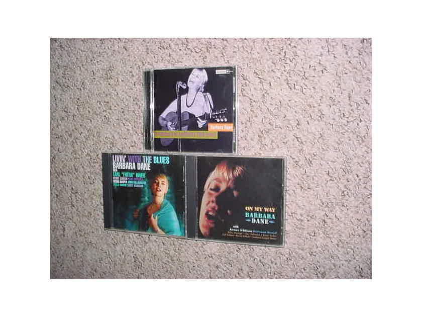 Barbara Dane cd lot of 3 cd cd's - anthology american folk songs  on my way livin with the blues