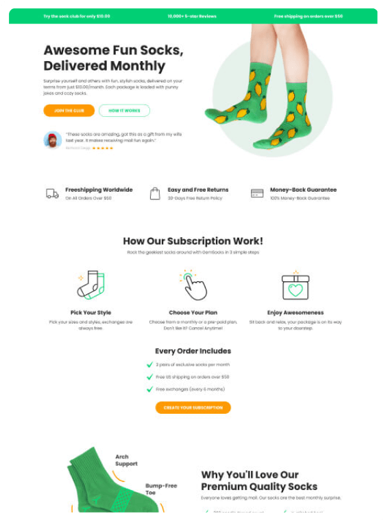 Socks Monthly Subscription