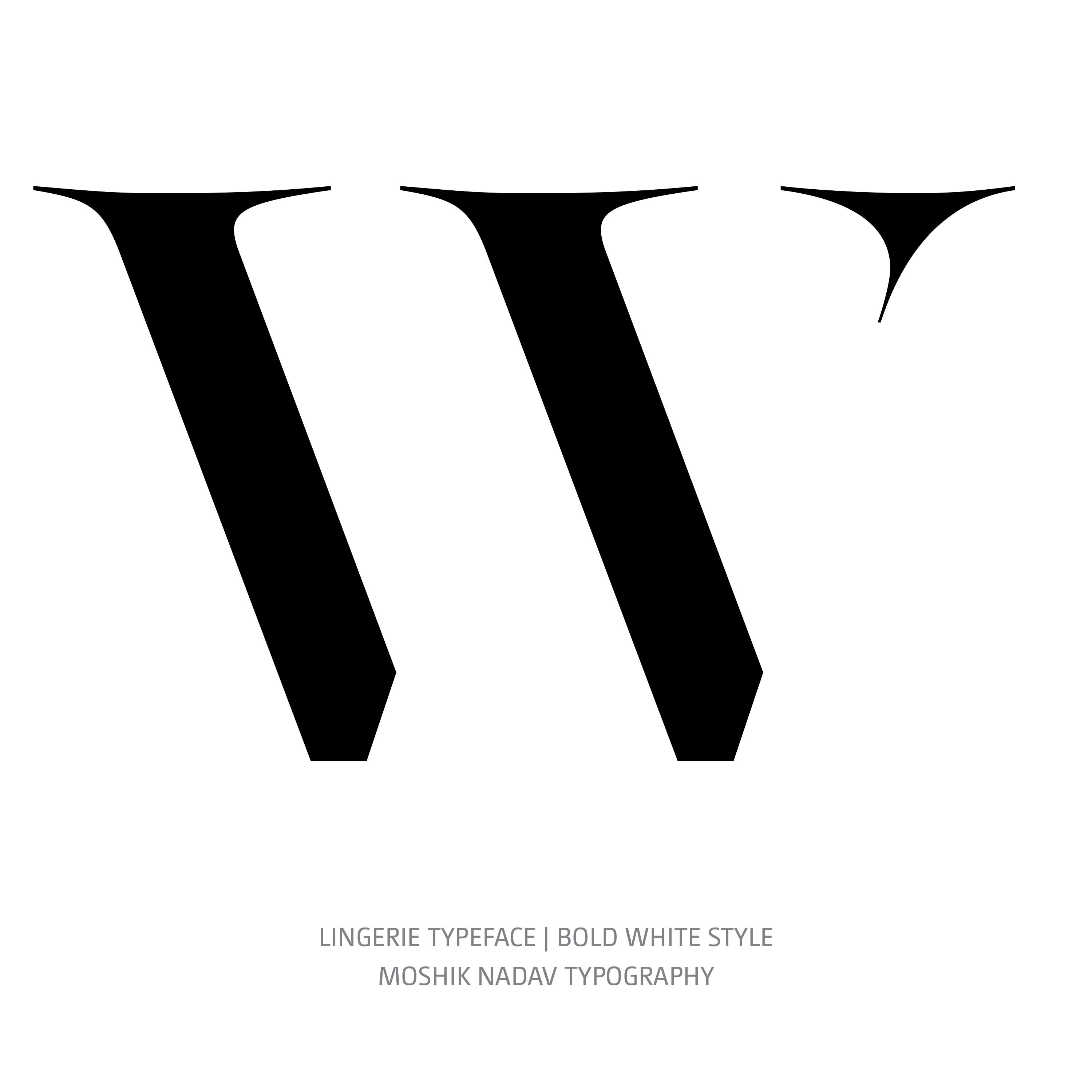 Lingerie Typeface Bold White W