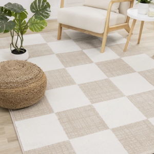 Ebern Designs Wum Collection Cream/Beige Area Rug | Wayfair