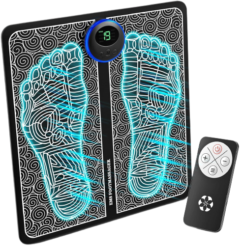 Ems Foot Stimulator EMS Foot Stimulator Foot Massage for Neuropathy feet Massager with Remote Control for Circulation and Pain Relief