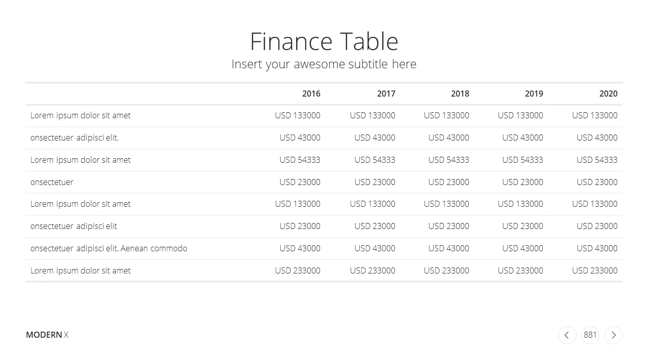 Modern X Consulting Firm Proposal Presentation Template Subtitle