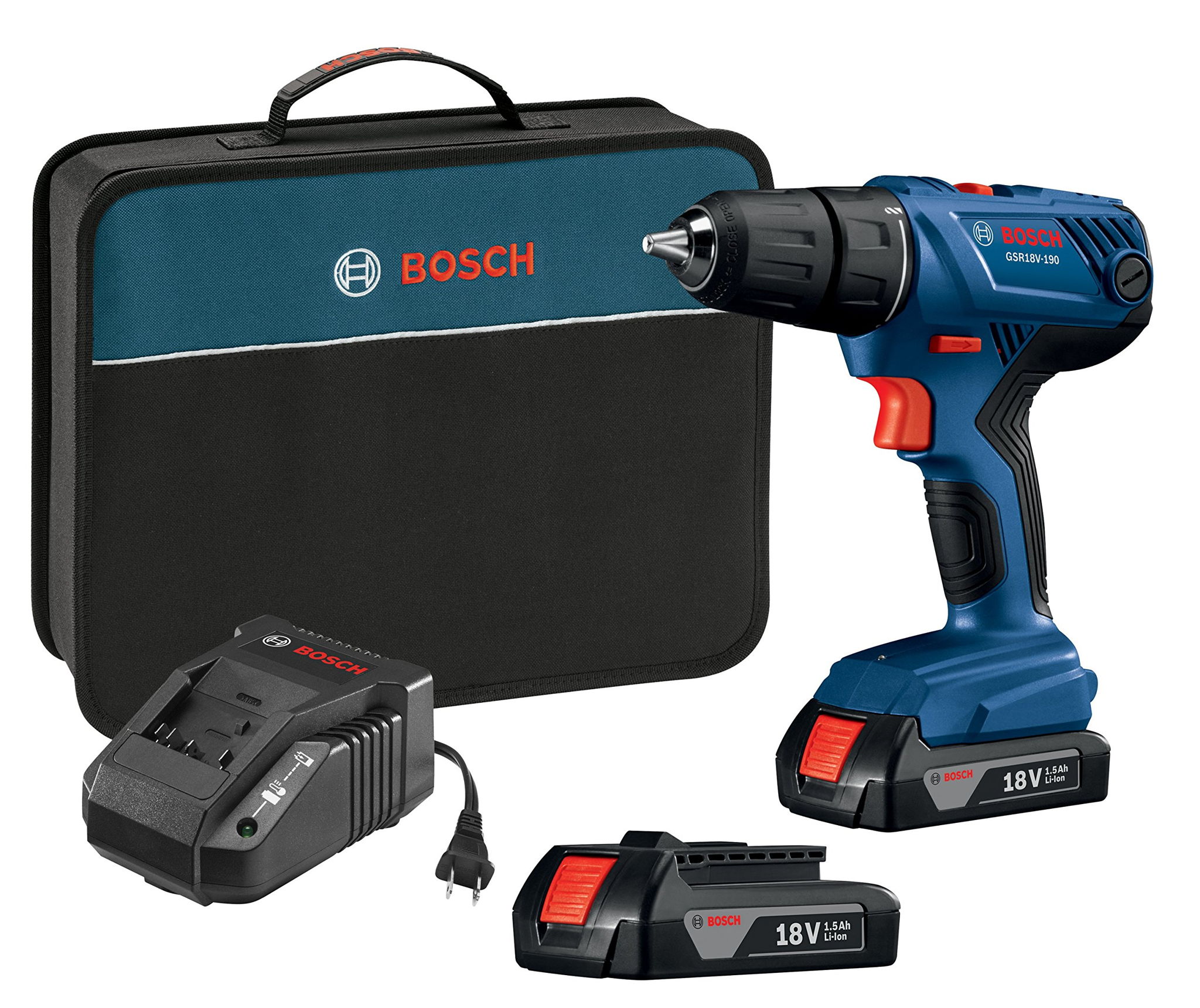 Bosch GSR18V190B22 Cordless Drill Driver Kit vs Ryobi P1815 Cordless