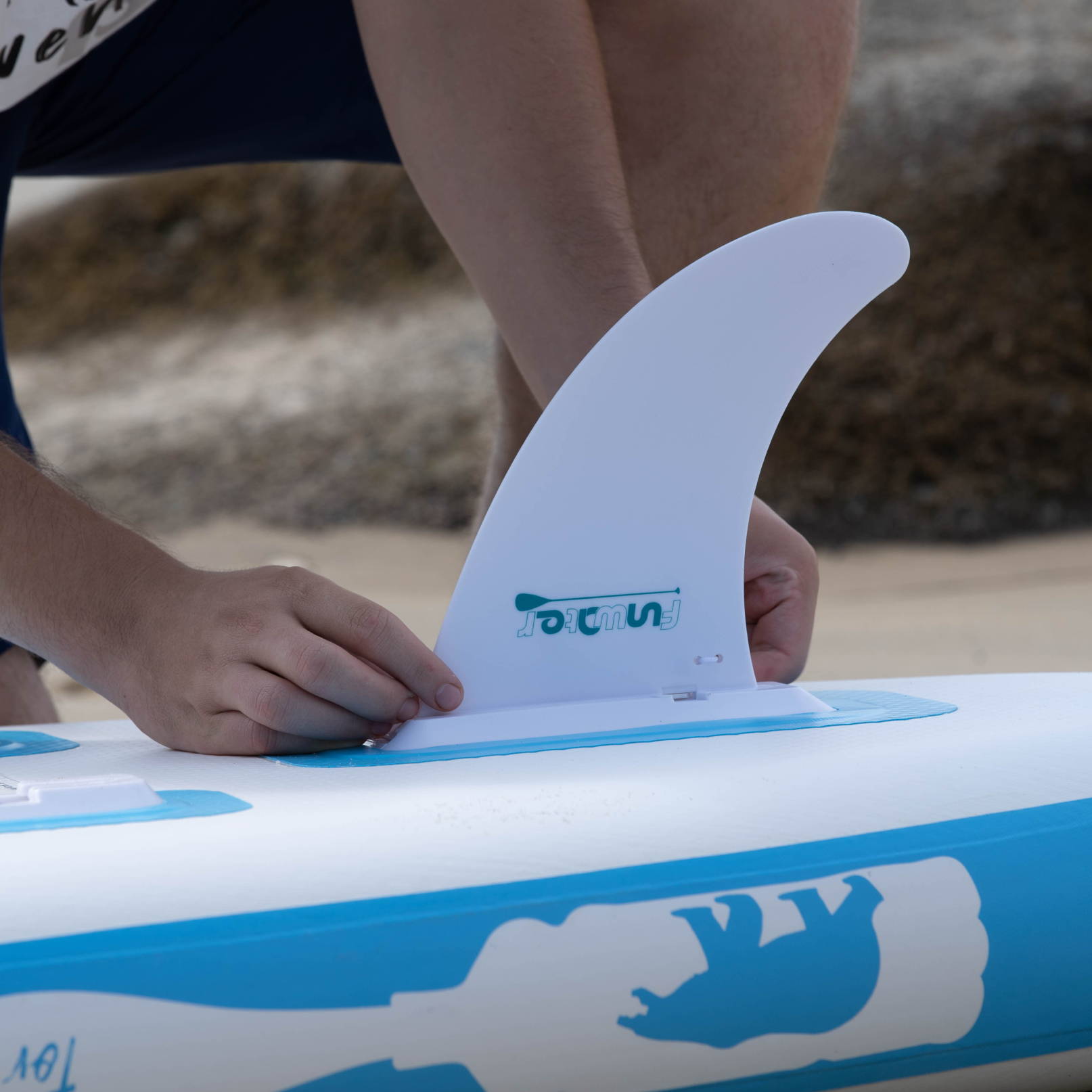Funwater paddle boards fins are removable and replacement