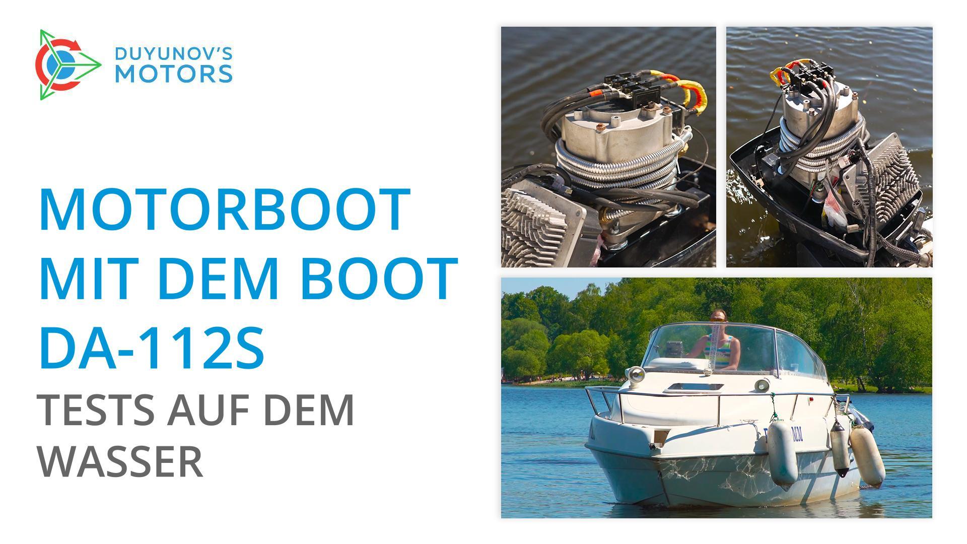 Motorboot mit dem Motor DA-112S: Tests auf dem Wasser