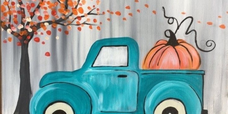 Paint & Sip @ Dashi Restaurant.: Vintage Pumpkin Truck ($30pp) promotional image