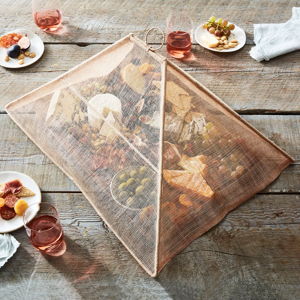 Handmade Collapsible Woven Food Tent Cover – Outdoor Dining & Picnic Essentials
