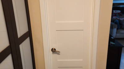 Installed interior door