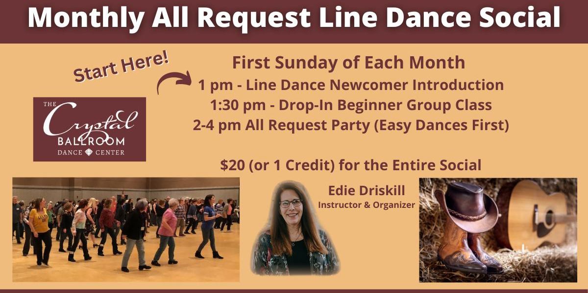 April Monthly All Request Line Dance Social promotional image