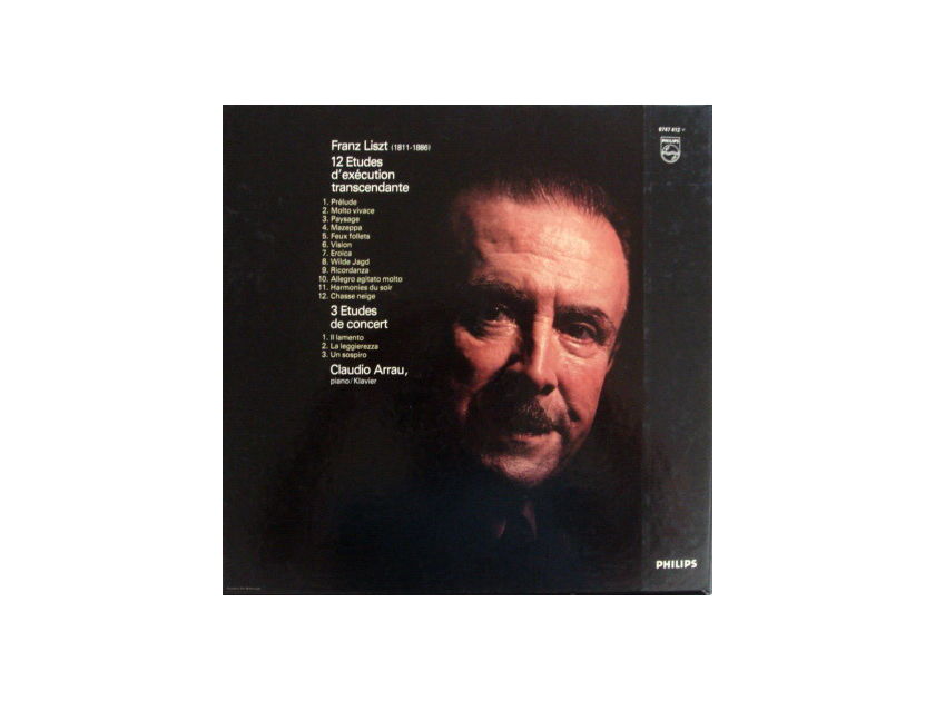 Philips / ARRAU, - Liszt 12 & 3 Etudes, NM, 2LP Box Set!