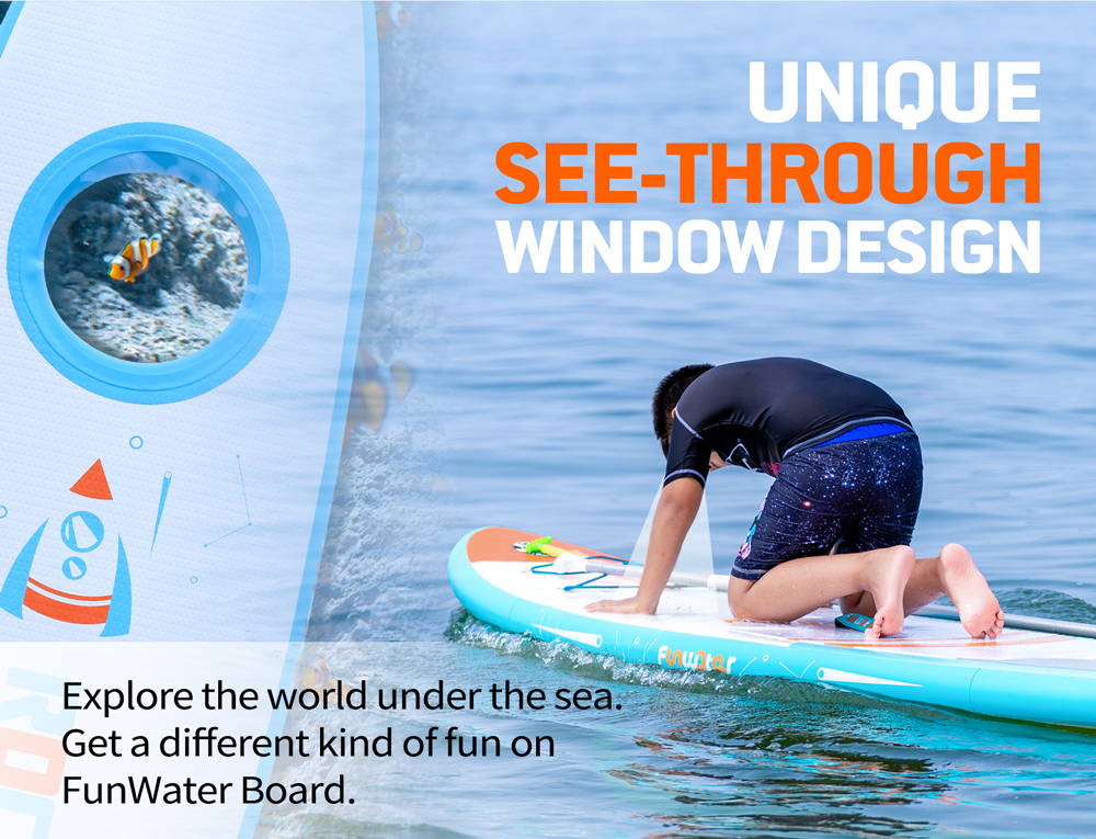 Funwater | Best Inflatable SUP for Kids Rocket 9′6″