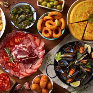 Dinner in Seville, Spain
