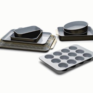 Ceramic-Coated Bakeware Set | Non-Toxic & Non-Stick | Black and Gold