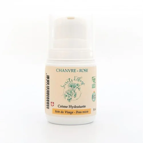 Crème Hydratante Chanvre & Rose