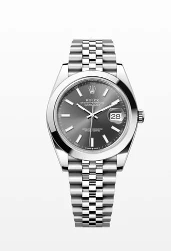 Rolex Datejust 41 Rhodium Index Dial Jubilee Bracelet