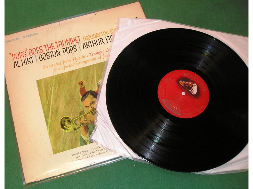 AL HIRT - ARTHUR FIEDLER  "POPS" GOES THE TRUMPET - * 1964 RCA SHADED DOG B2/A2 PRESS * NM 9/10