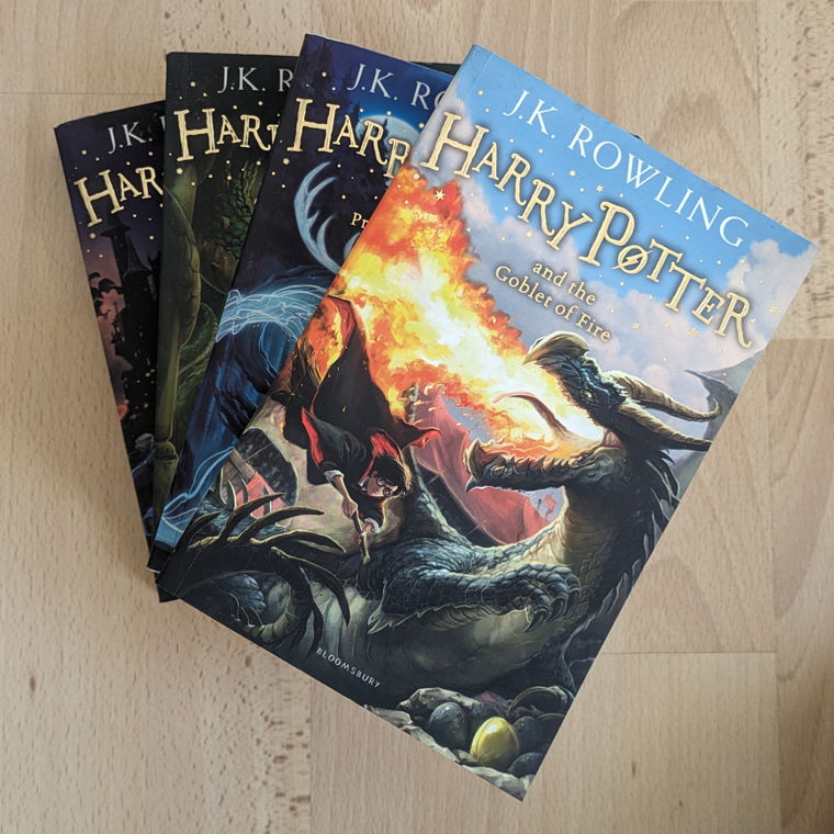 Harry Potter Bücher 1-4 auf English