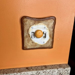 Double square dimmer switch, egg no pepper | Zen Creations