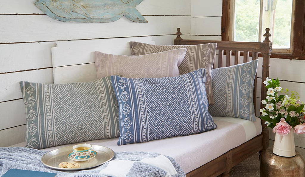 boho cushions on daybed