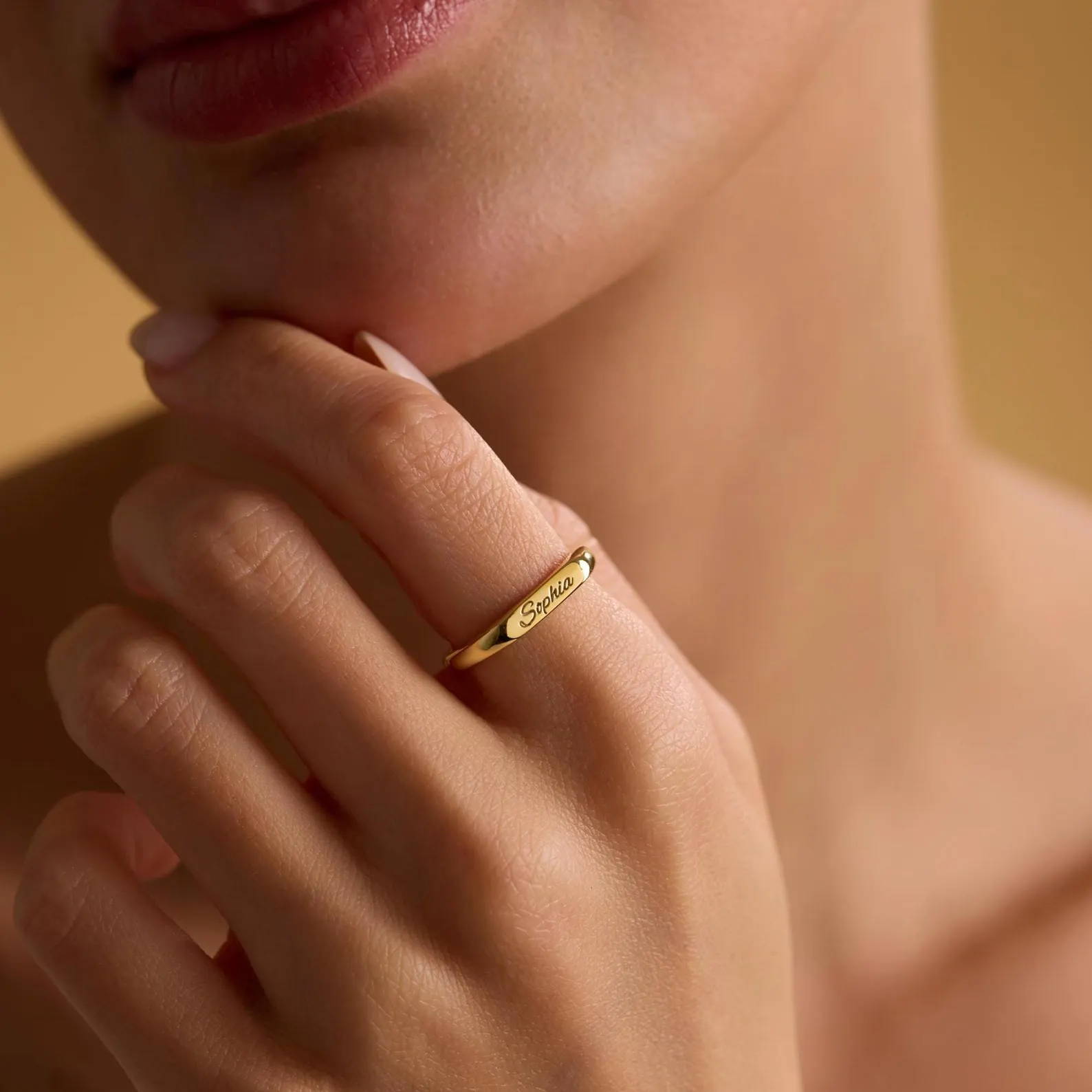 Anillo grabado con láser 001
