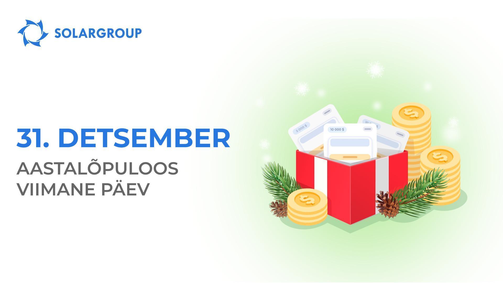 A SOLARGROUP újévi nyereményjátéka a végéhez közeledik