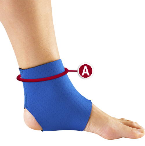 ANKLE SUPPORT MEASUREMENT LOCATION