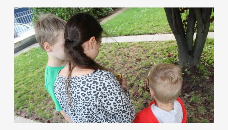 geocaching im kölner stadtwald kinder mit gps geräten