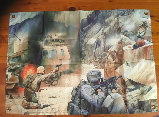 Afghanistan. Iraq war Mancave ideas flag banner