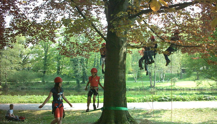 die wipfelstürmer kurpark prusiken