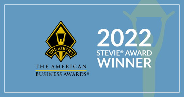american business awards logo with on image text that says Winner 2022 Stevie Awards