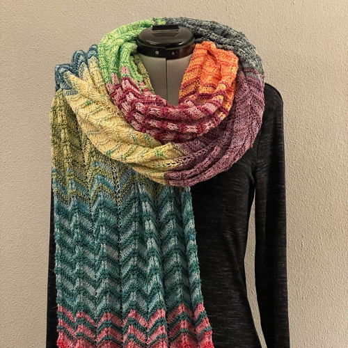 Knitted Advent Shawl