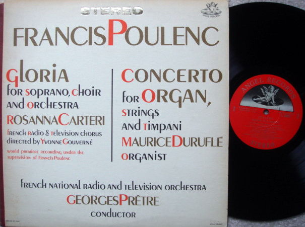 EMI Angel Semi-Circle / PRETRE, - Poulenc Gloria, Conce...