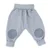 Pantalon d'éveil en coton Bio en gris clair chiné (6-12 mois)