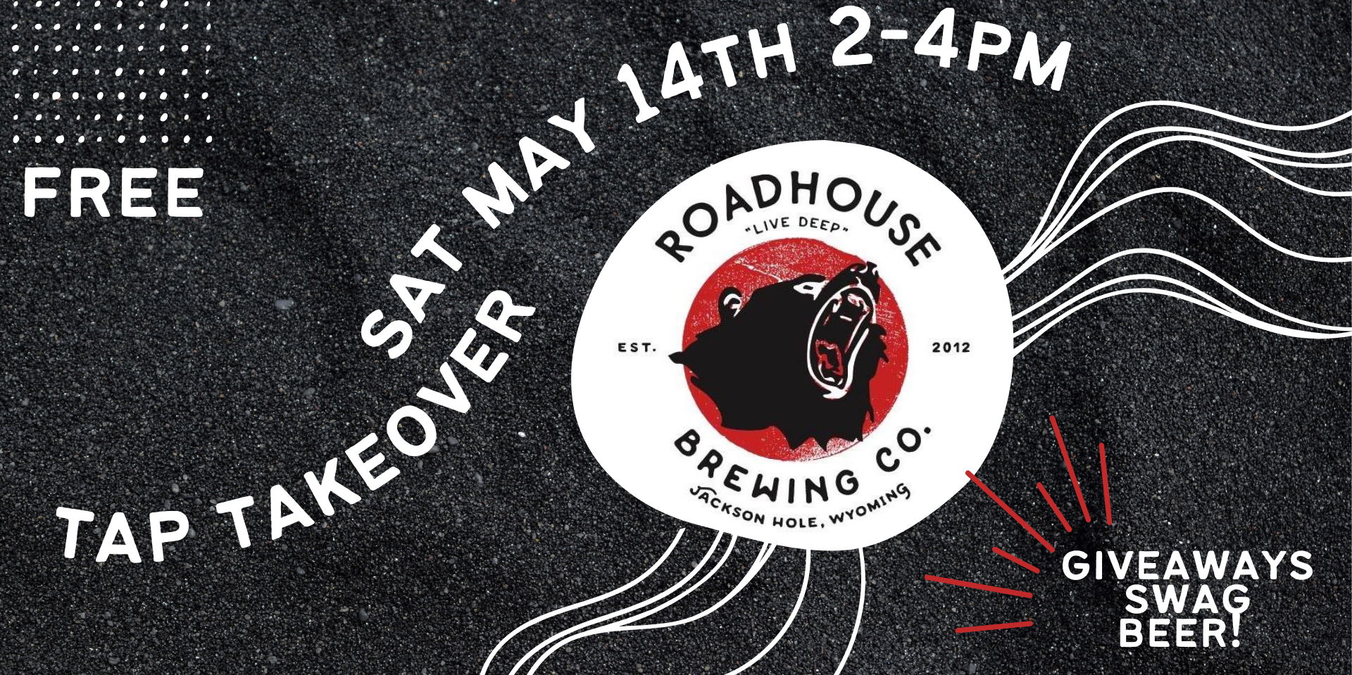 Roadhouse Brewing Tap Takeover promotional image