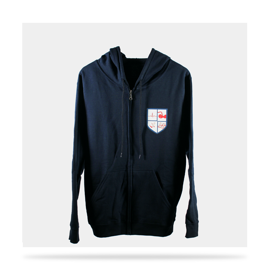 Navy blue cotton fleece pull-over hoodie sj clothing manila philippines