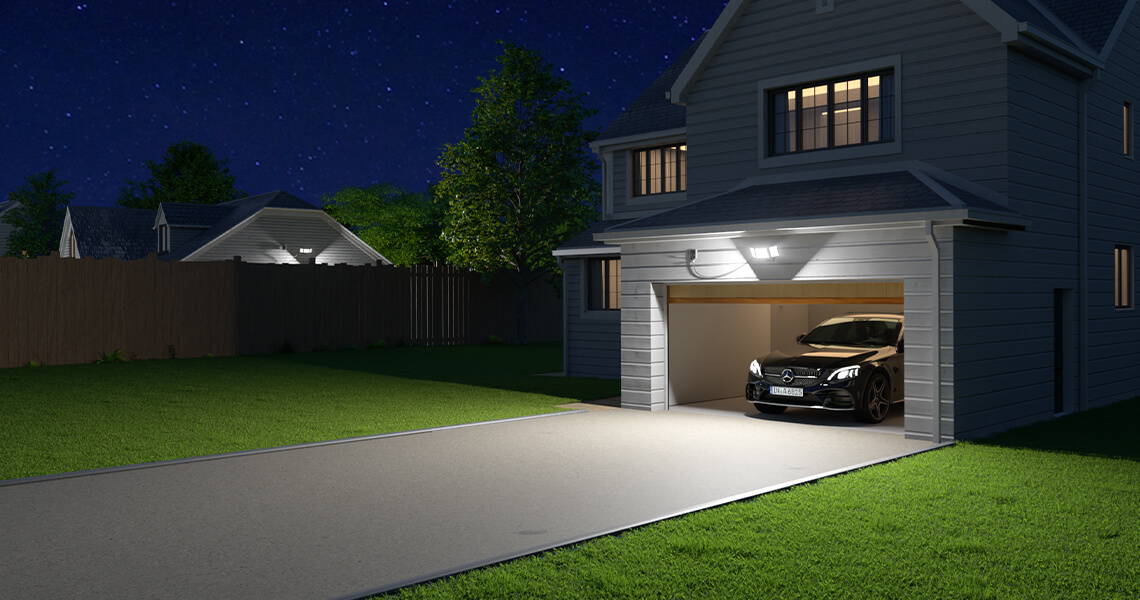 55W LED Outdoor Garage Lights with Plug