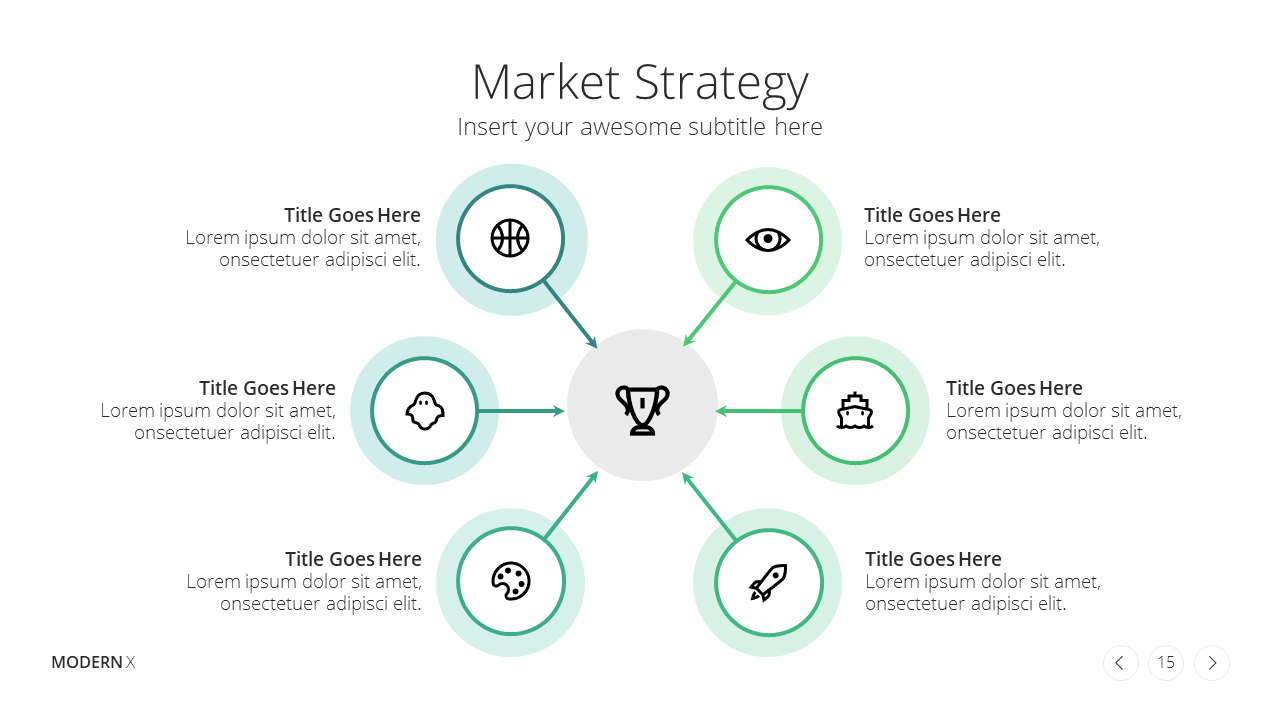 Modern X Marketing Plan Presentation Template Market Strategy