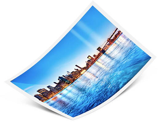 Photo gloss paper for acrylic face mounting